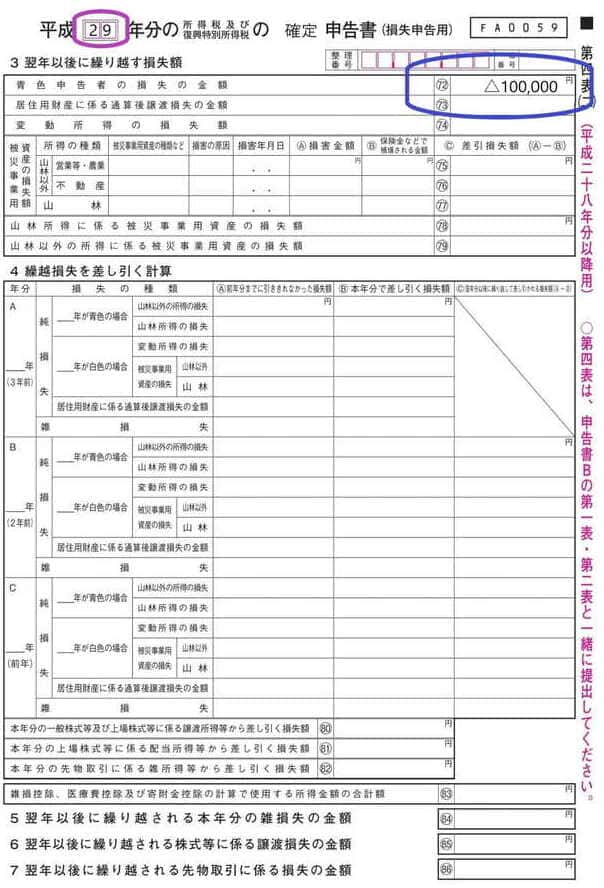 所得税損失申告書の作成手順その２ 純損失の繰越控除を行うとき 滋賀県草津市の税理士 遠藤隆介税理士事務所 クラウド会計対応 フリーランス ネットビジネス Youtuber専門